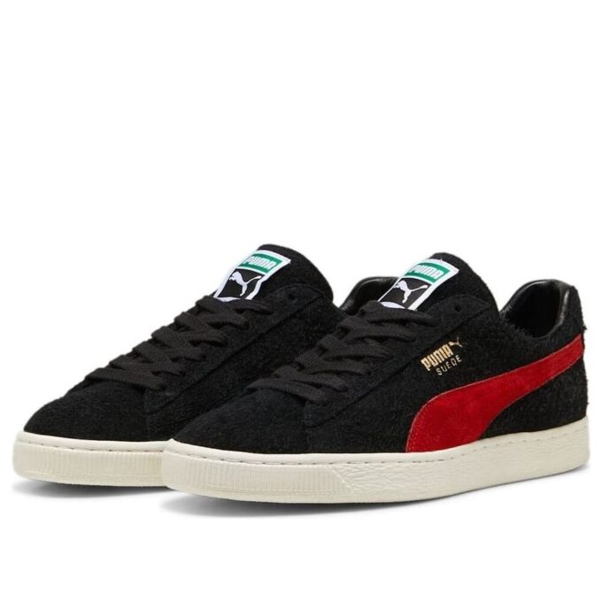 Gamuza vintage fabricada en Japón «Negro Rojo»