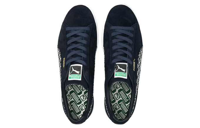 Gamuza vintage japonesa «Sashiko – Azul intenso»