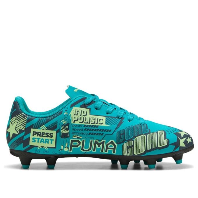 (GS) Christian Pulisic x Ultra Legacy FG/AG «Estampado integral – Aguamarina intenso»