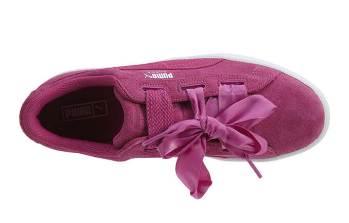 (GS) Corazón de gamuza «Rosa Violeta»