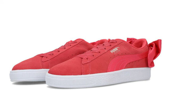 (GS) Lazo de gamuza «Rojo y blanco»