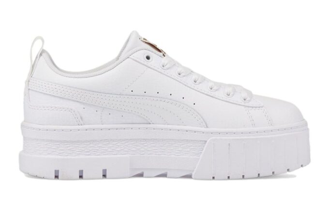 (GS) Mayze Leather «Blanco Equipo Dorado»