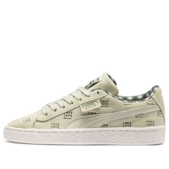 (GS) Suede Ldn x Tc «Verde oliva y blanco»