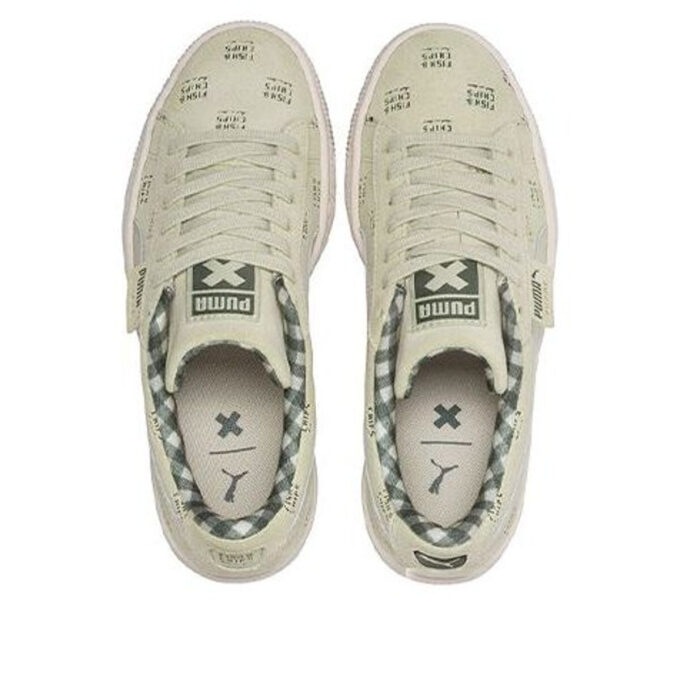 (GS) Suede Ldn x Tc «Verde oliva y blanco»