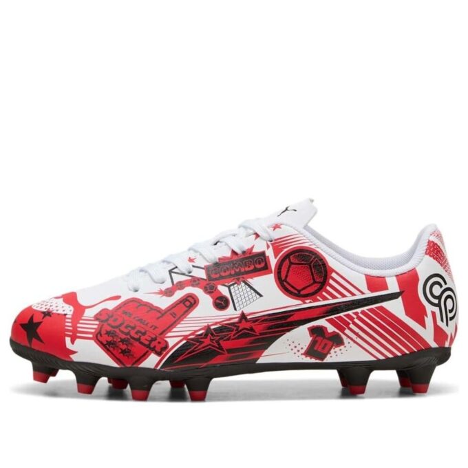 (GS) x Christian Pulisic Ultra Legacy FG/AG «Estampado integral – Blanco Rojo Negro»