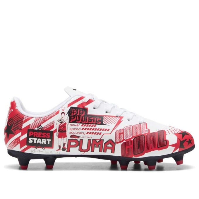 (GS) x Christian Pulisic Ultra Legacy FG/AG «Estampado integral – Blanco Rojo Negro»