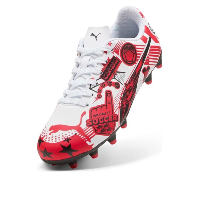 (GS) x Christian Pulisic Ultra Legacy FG/AG «Estampado integral – Blanco Rojo Negro»
