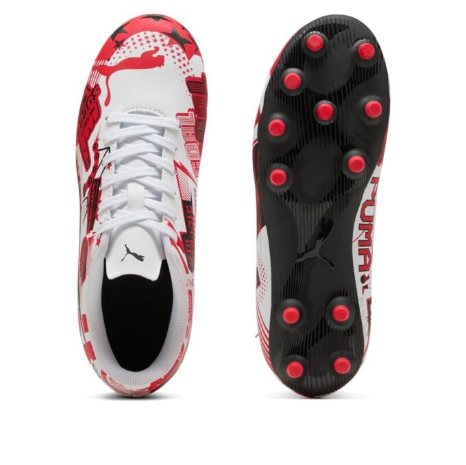 (GS) x Christian Pulisic Ultra Legacy FG/AG «Estampado integral – Blanco Rojo Negro»