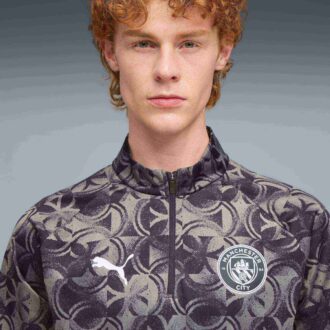 Jersey con cremallera de un cuarto para hombre del Manchester City