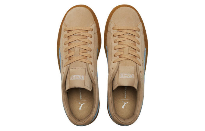 Maison Kitsune x Suede Crepe «Travertino Chambray Azul»