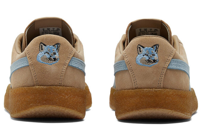 Maison Kitsune x Suede Crepe «Travertino Chambray Azul»