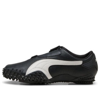 Mostro Cuero Perforado «Negro Blanco»