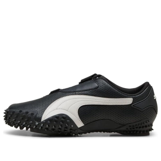 Mostro Cuero Perforado «Negro Blanco»
