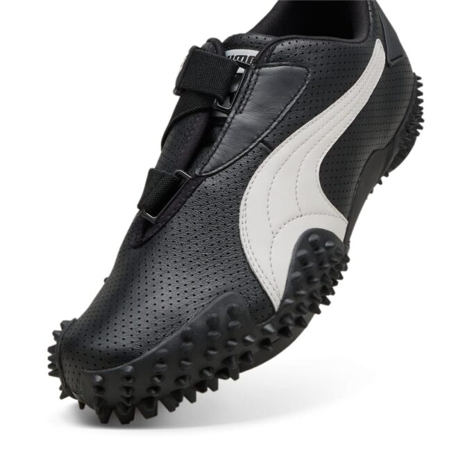 Mostro Cuero Perforado «Negro Blanco»