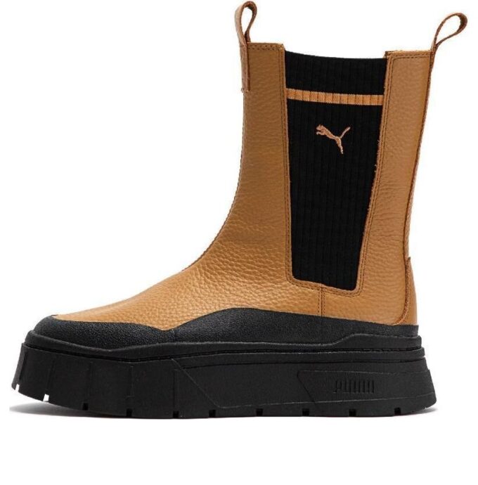 (Mujeres) Bota Chelsea Mayze Stack «Desert Tan»