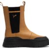 (Mujeres) Bota Chelsea Mayze Stack «Desert Tan»