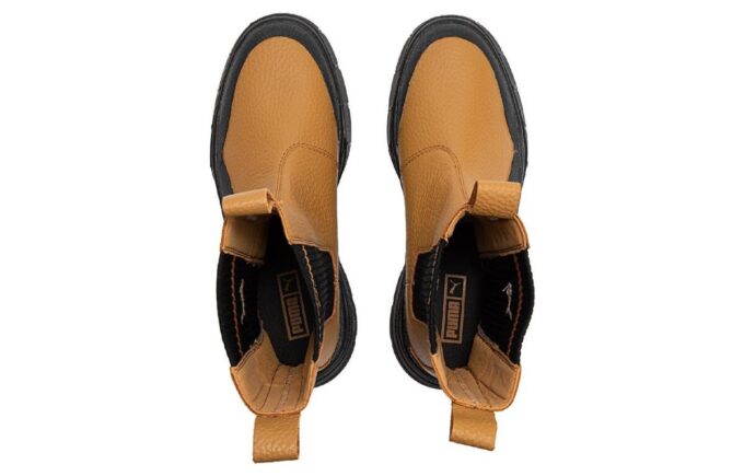 (Mujeres) Bota Chelsea Mayze Stack «Desert Tan»