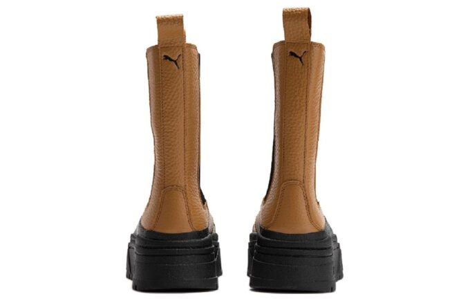 (Mujeres) Bota Chelsea Mayze Stack «Desert Tan»