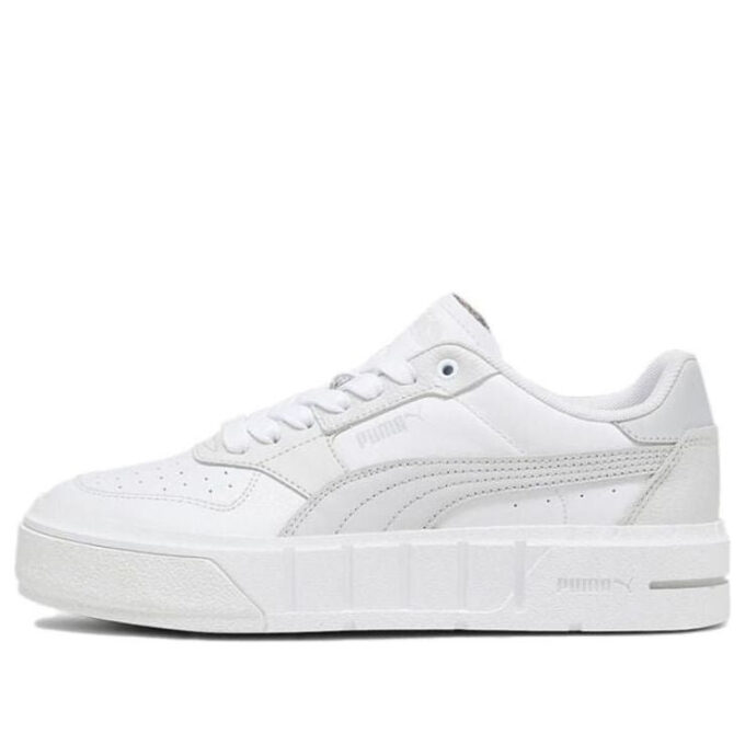(Mujeres) Cali Court Leather «Blanco Gris Claro Fresco»