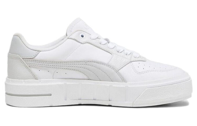 (Mujeres) Cali Court Leather «Blanco Gris Claro Fresco»