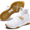 (Mujeres) Defy Varsity Mid «Blanco Dorado Metálico»