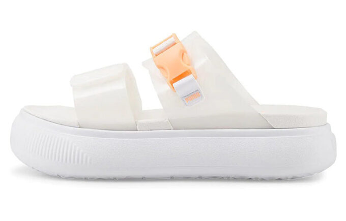 (Mujeres) Sandalias Mayu Pop de gamuza «Melón blanco efervescente»