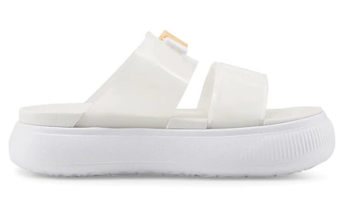 (Mujeres) Sandalias Mayu Pop de gamuza «Melón blanco efervescente»