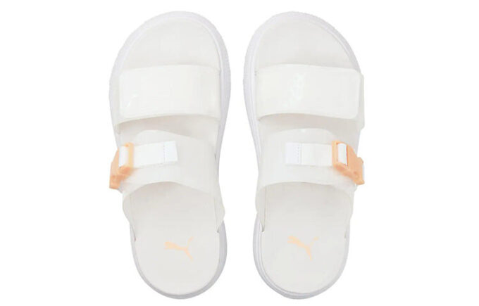 (Mujeres) Sandalias Mayu Pop de gamuza «Melón blanco efervescente»