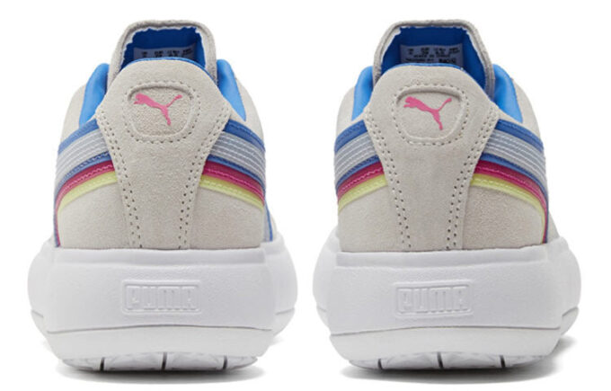 (Mujeres) Suede Mayu Triplex Tech «Crema, blanco, azul y rojo»