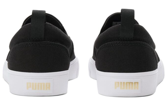 (Mujeres) Zapatillas sin cordones Bari «Equipo Negro Dorado»