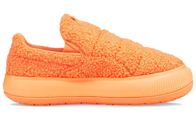 (Mujeres) Zapatillas sin cordones Mayu de gamuza «Teddy – Cítrico neón»