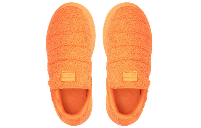 (Mujeres) Zapatillas sin cordones Mayu de gamuza «Teddy – Cítrico neón»