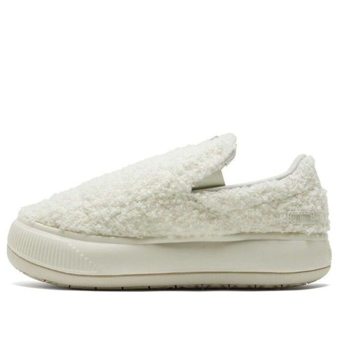 (Mujeres) Zapatillas sin cordones Mayu de gamuza «Teddy – Marshmallow»