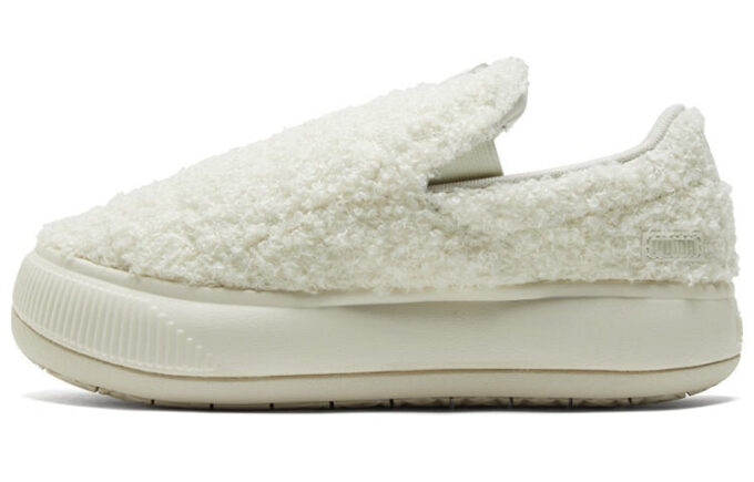 (Mujeres) Zapatillas sin cordones Mayu de gamuza «Teddy – Marshmallow»