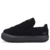 (Mujeres) Zapatillas sin cordones Mayu de gamuza «Teddy – Negro»