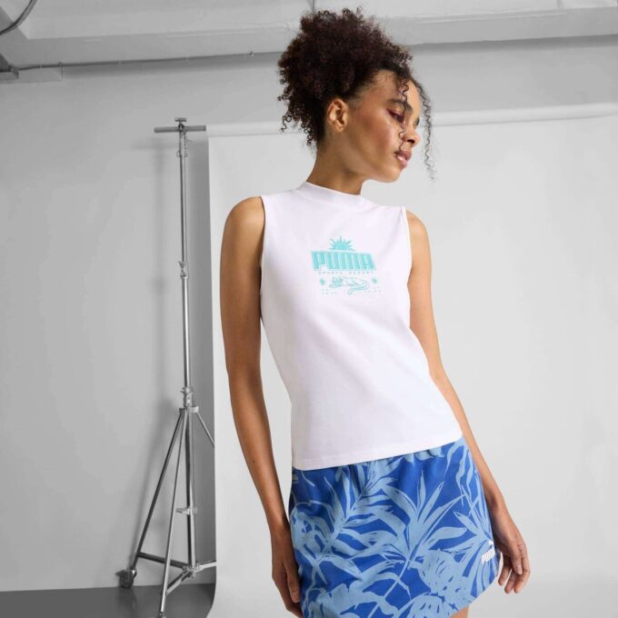 PALM RESORT Camiseta ajustada para mujer