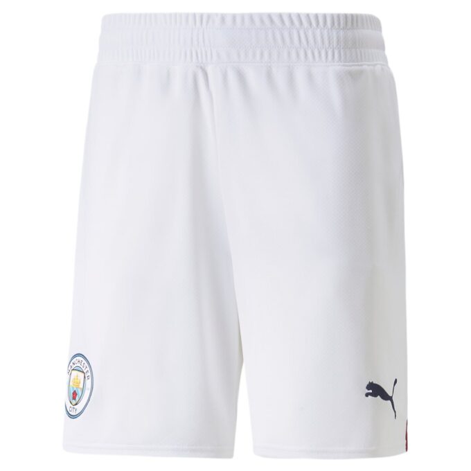 Pantalón corto réplica del Manchester City F.C. 22/23 «Blanco»