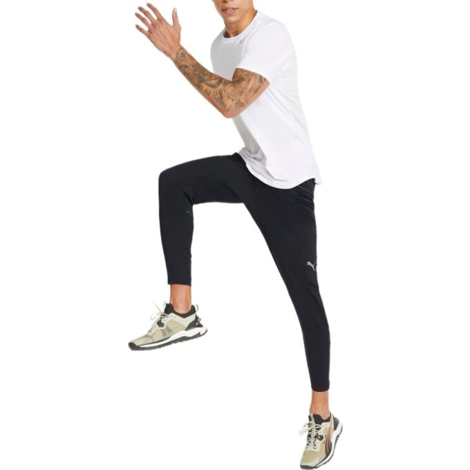 Pantalón de tejido cónico Run «Negro»