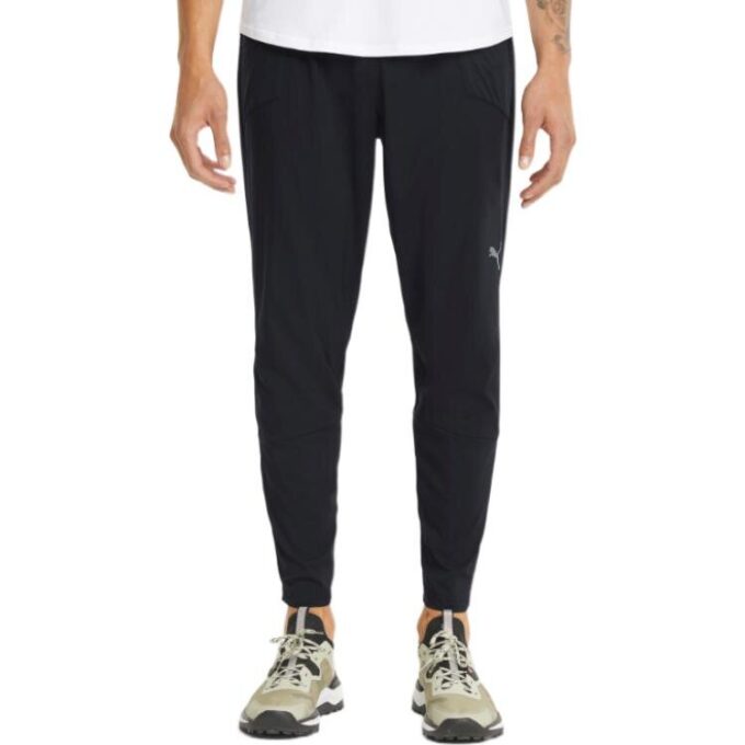 Pantalón de tejido cónico Run «Negro»