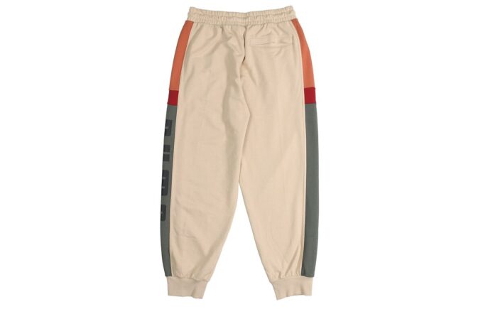 Pantalón deportivo retro con bloques «beige, gris, rojo y negro»