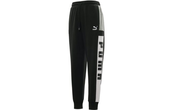 Pantalón deportivo retro con bloques «Negro, blanco y gris»