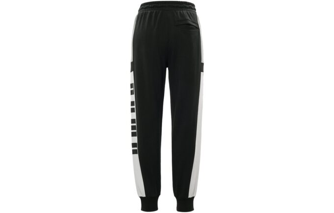 Pantalón deportivo retro con bloques «Negro, blanco y gris»