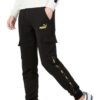 Pantalones cargo casuales laterales «Negro»