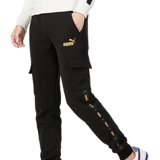 Pantalones cargo casuales laterales «Negro»