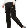 Pantalones cargo casuales laterales «Negro»