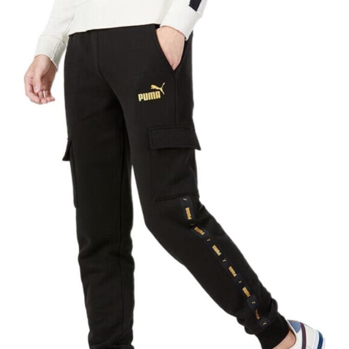 Pantalones cargo casuales laterales «Negro»