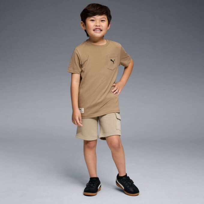 Pantalones cortos cargo de polar para niños grandes de Basics