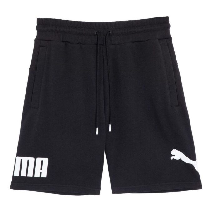 Pantalones cortos casuales con logotipo «Negro»