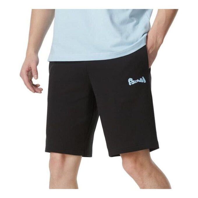 Pantalones cortos casuales con logotipo «Negro»