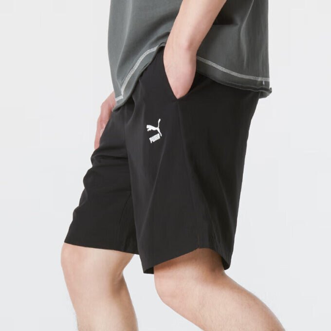 Pantalones cortos casuales con logotipo «Negro»